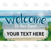 America Forever Personalized Doormat - Seaside Welcome