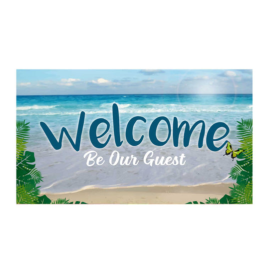 America Forever Seaside Welcome Doormat