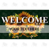 America Forever Personalized Doormat - Sunflower Greeting