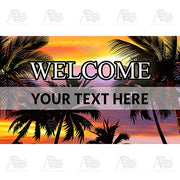 America Forever Personalized Doormat - Tropical Breeze