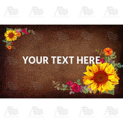 America Forever Personalized Doormat - Sunflower Bouquet