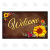 America Forever Sunflower Bouquet Doormat