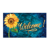 Welcome Bright Sunflower Double Sided Doormat 17.5" x 29"
