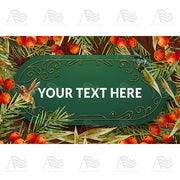 America Forever Personalized Doormat - Berry Festive