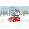 America Forever Happy Holidays America Doormat