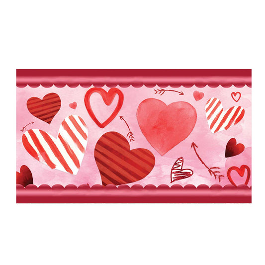 America Forever Heart Doodles Doormat