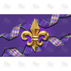 America Forever Fleur De Lis And Ribbon Doormat