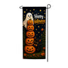 America Forever Happy Halloween Ghost Pumpkin Stack Garden Banner Flag