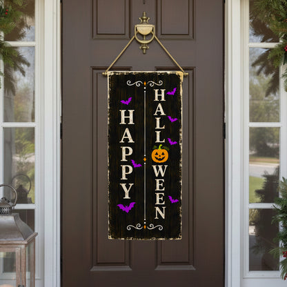 America Forever Happy Halloween Pumpkin Bats Garden Banner Flag