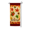 America Forever Fall Leaves Welcome Garden Banner Flag