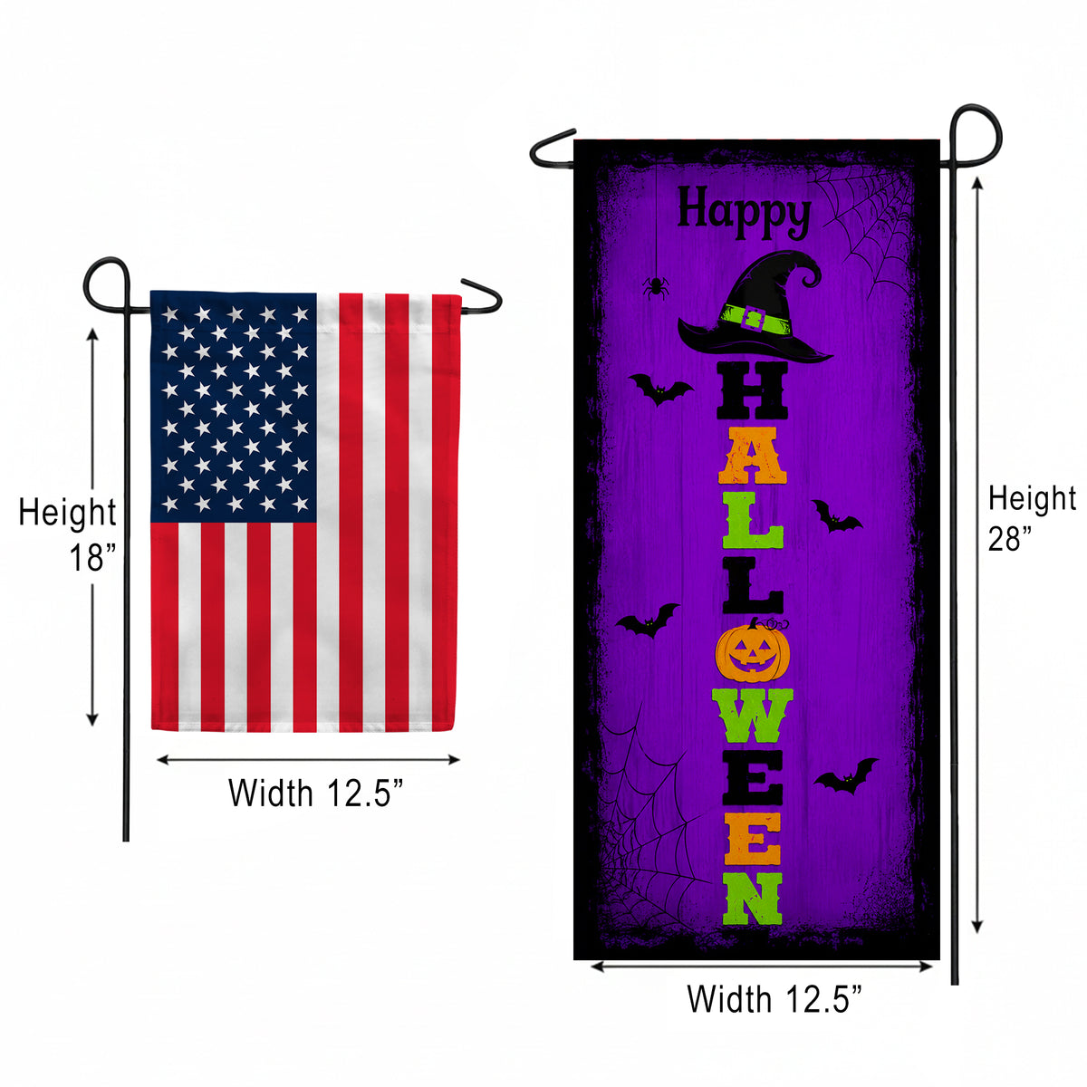 America Forever Witch Hat Halloween Stack garden Banner Flag