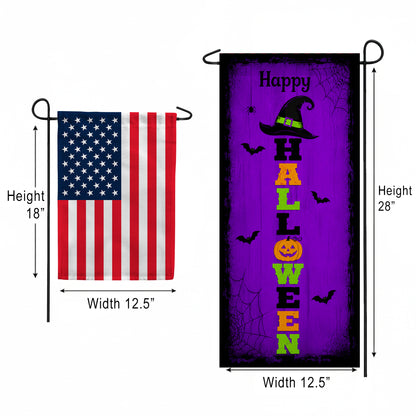 America Forever Witch Hat Halloween Stack garden Banner Flag