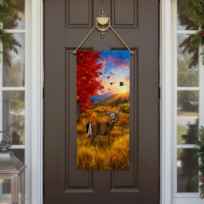 America Forever Deer Rutting Season Garden Banner Flag