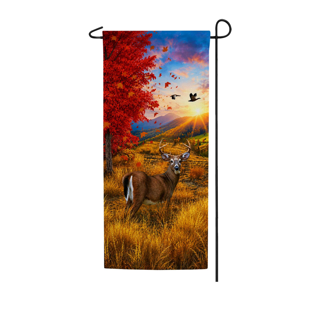 America Forever Deer Rutting Season Garden Banner Flag