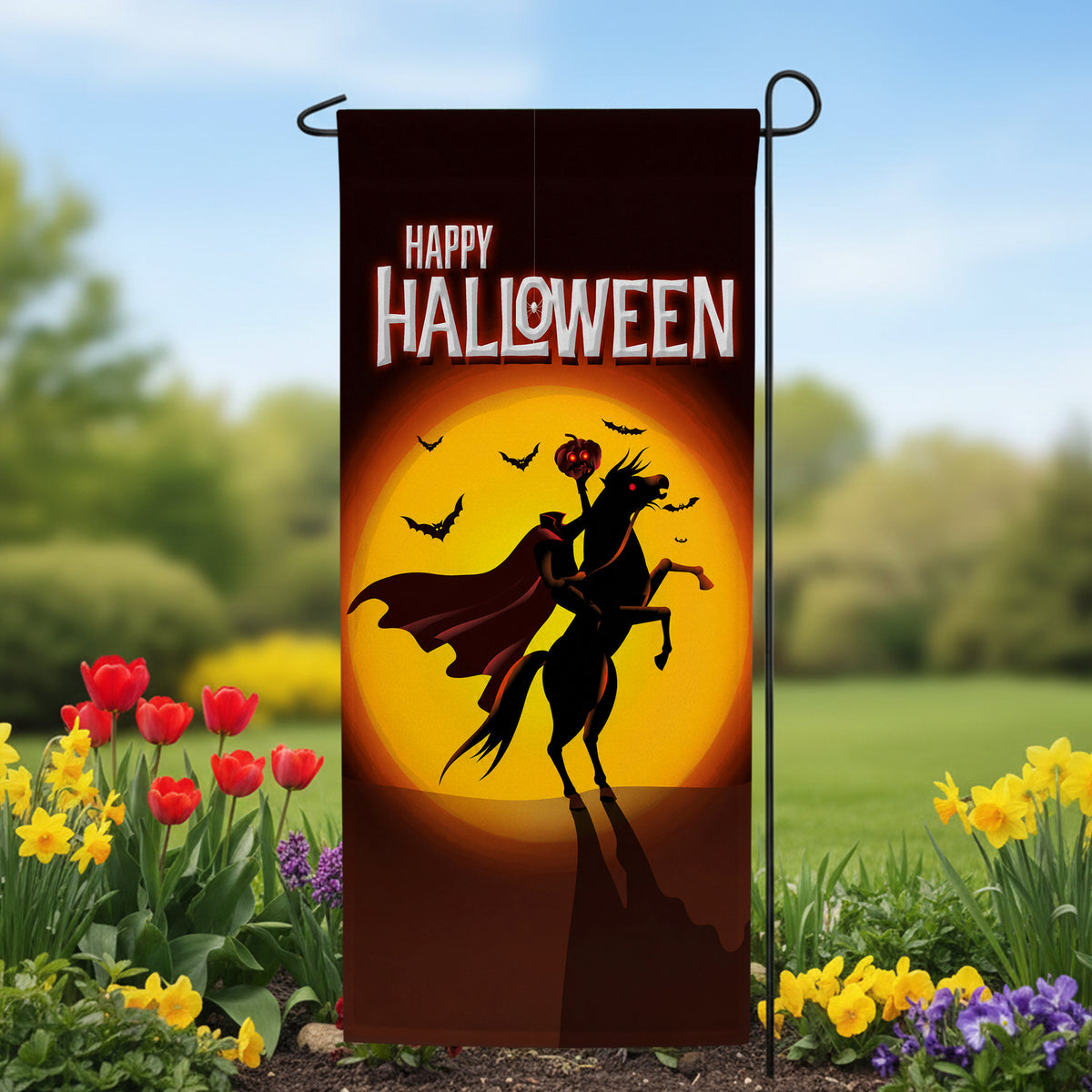 America Forever Headless Horseman Garden Banner Flag