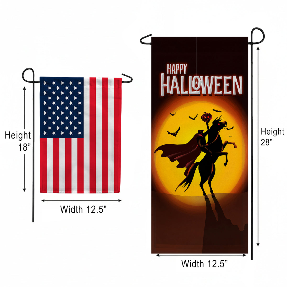 America Forever Headless Horseman Garden Banner Flag