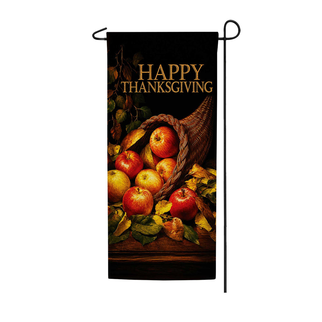 America Forever Thanksgiving Pie Fruit Garden Banner Flag