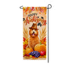 America Forever Goldendoodle Happy Thanksgiving Garden Banner Flag