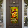 America Forever Cardinal Atop Cornucopia Garden Banner Flag