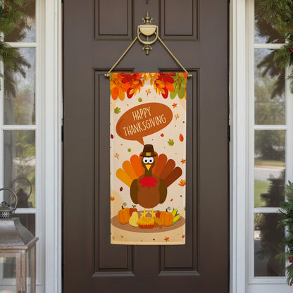 America Forever Time To Gobble Up! Garden Banner Flag