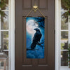 America Forever Raven In Moonlight Garden Banner Flag