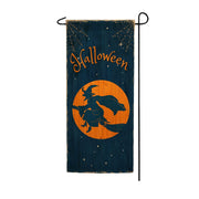 America Forever Halloween Witch Silhouette Garden Banner Flag
