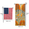 America Forever Foxes In Fall Forest Garden Banner Flag