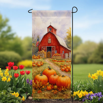 America Forever American Pumpkin Farm Garden Banner Flag