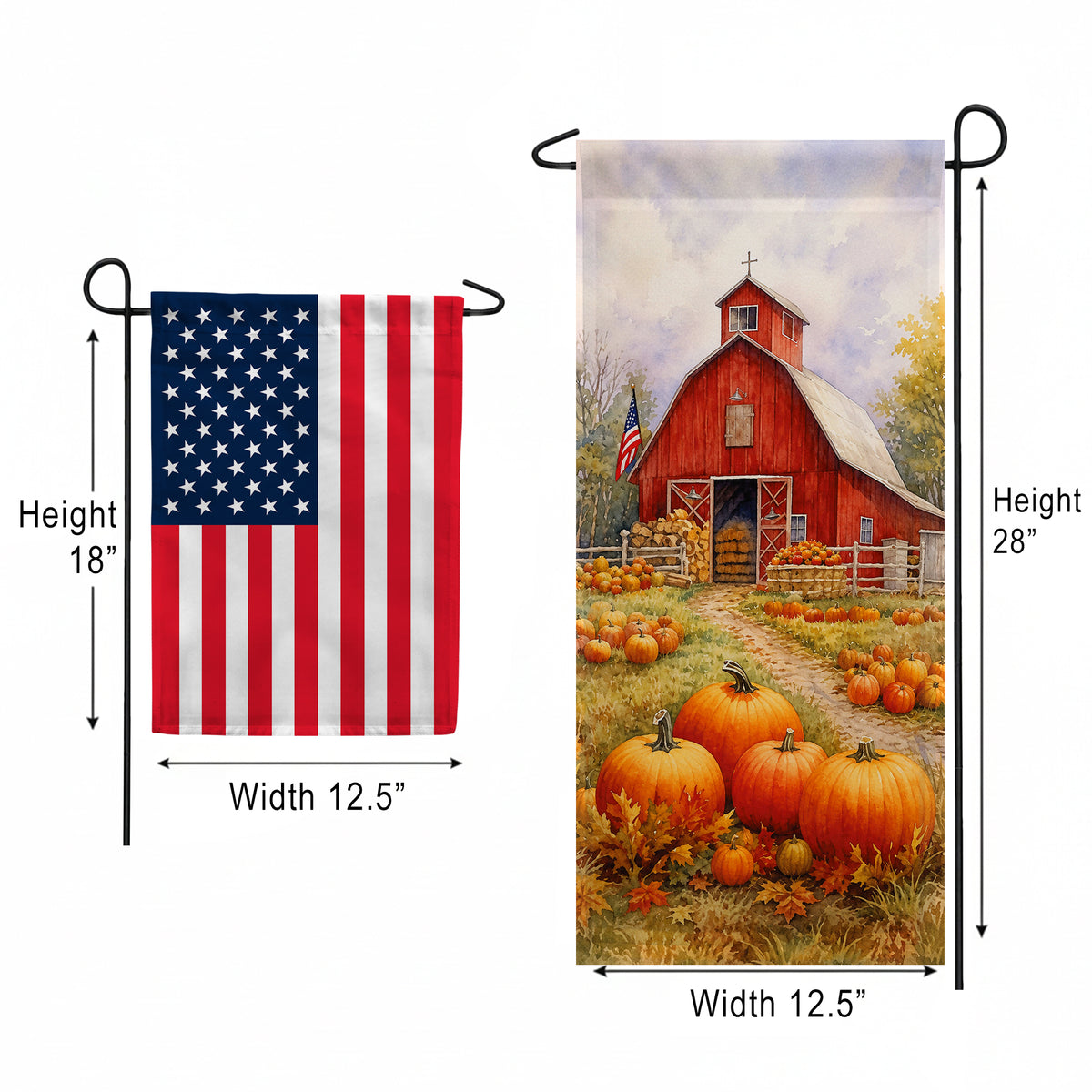 America Forever American Pumpkin Farm Garden Banner Flag