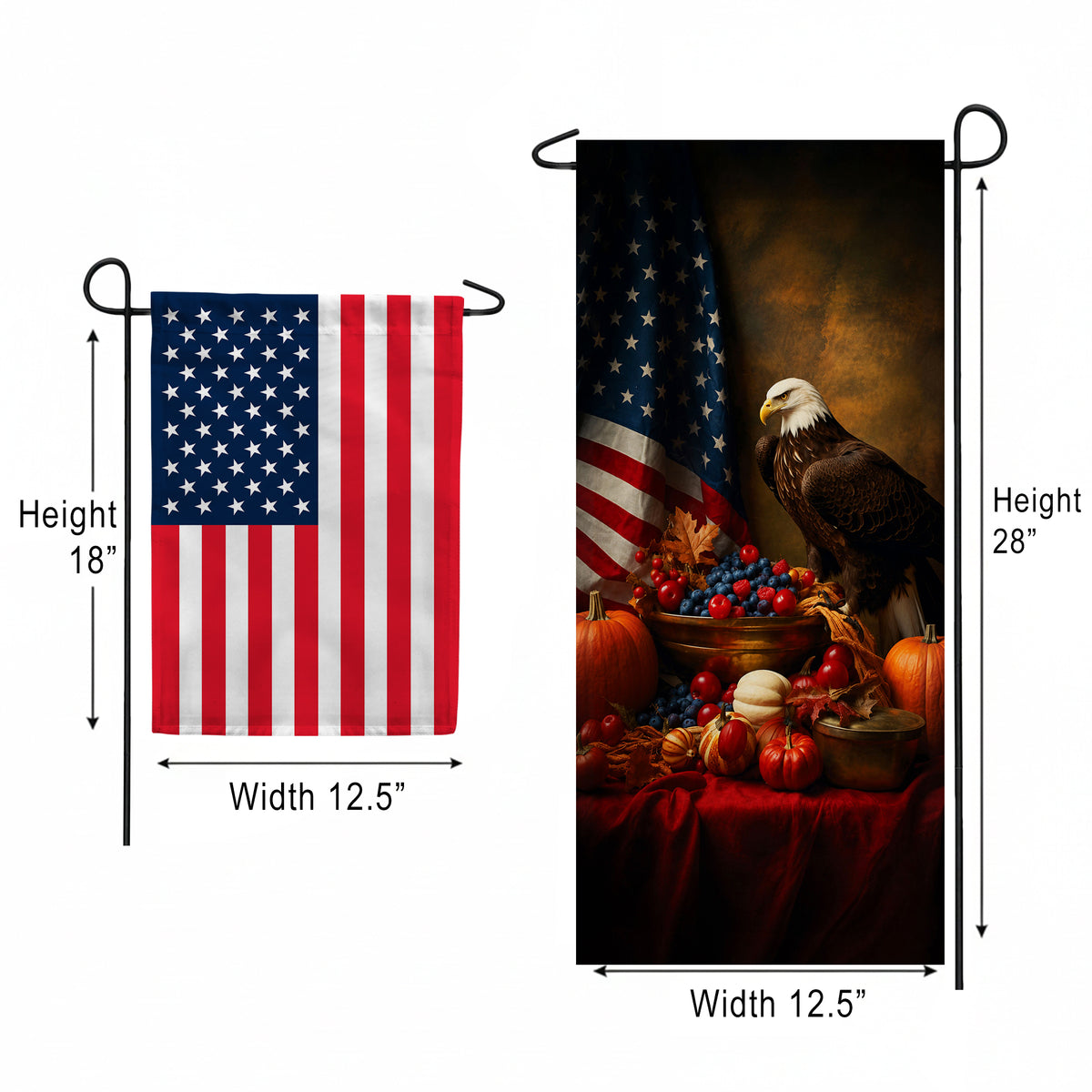 America Forever American Thanksgiving Garden Banner Flag