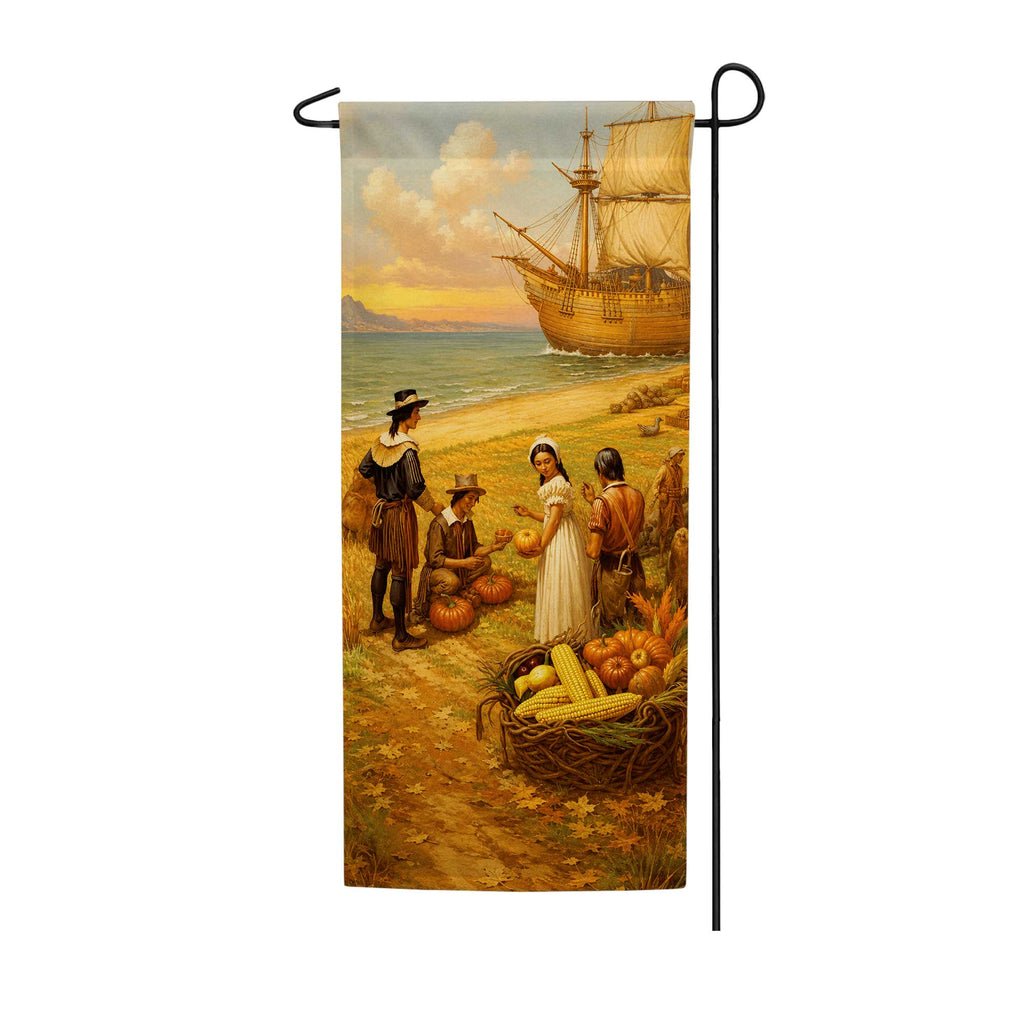 America Forever Thanksgiving Vegetable Market Garden Banner Flag