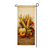 America Forever Fall Gourds And Corn Garden Banner Flag