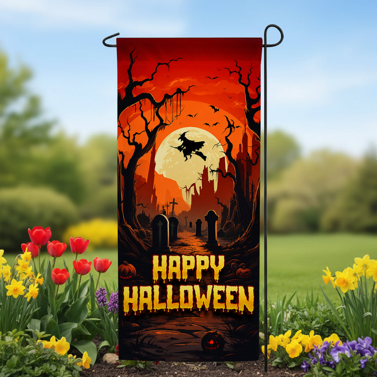 America Forever Fright Night Flight Garden Banner Flag