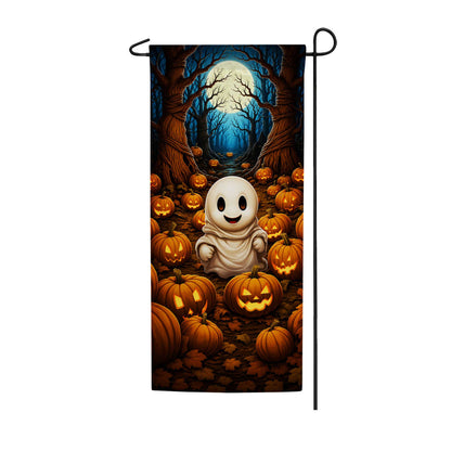 America Forever Little Happy Ghost Garden Banner Flag