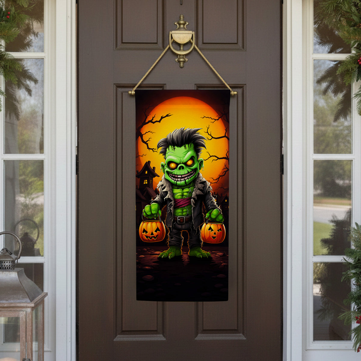 America Forever Little Frankie Goes Trick Or Treating Garden Banner Flag