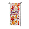America Forever Hello September Colors Garden Banner Flag