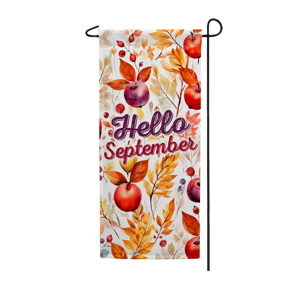America Forever Hello September Colors Garden Banner Flag