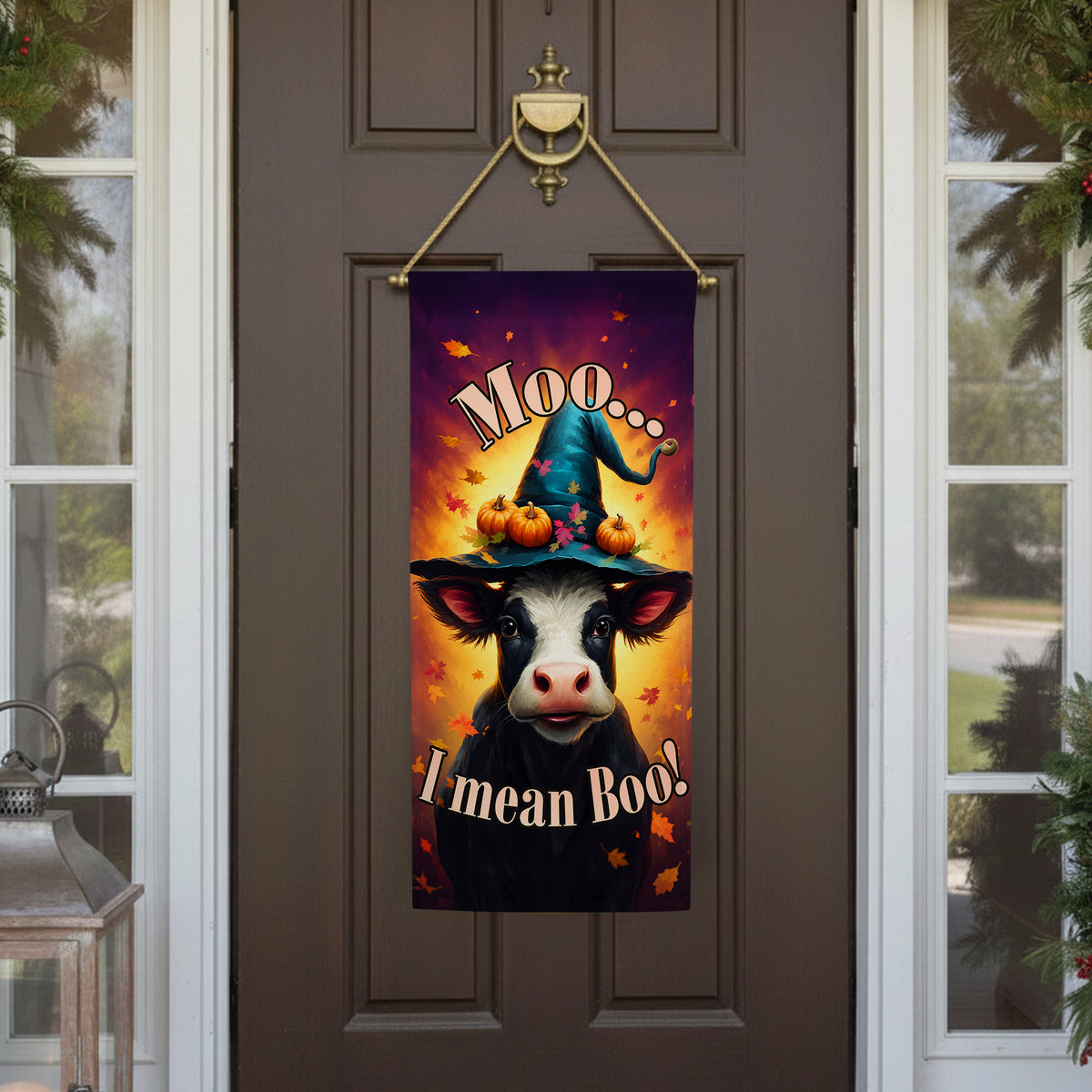 America Forever Moo... I Mean Boo! Garden Banner Flag
