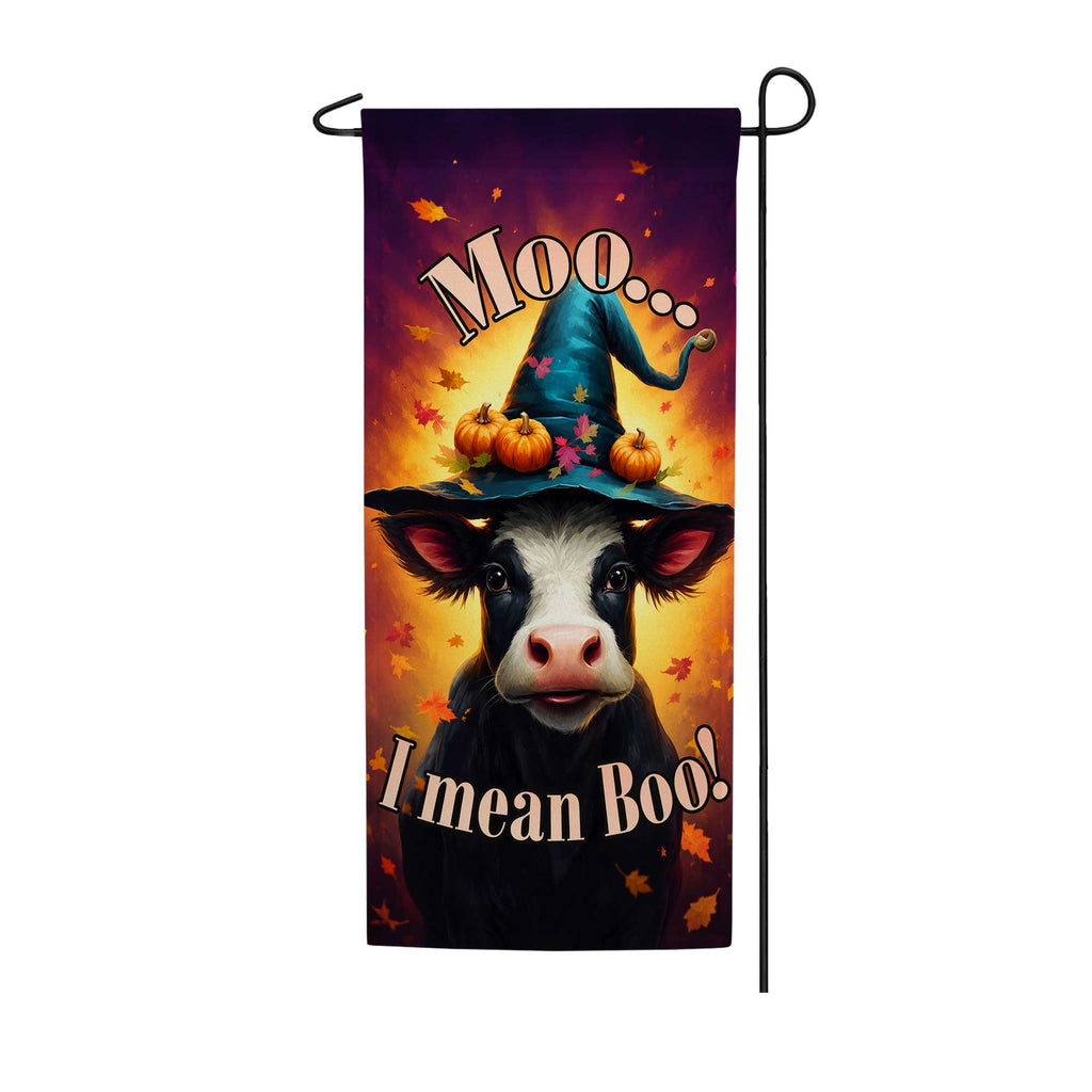 America Forever Moo... I Mean Boo! Garden Banner Flag