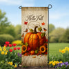 America Forever Autumn Pumpkin Welcome Garden Banner Flag