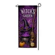 America Forever Witch's Garden Halloween Garden Banner Flag