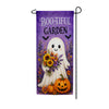 America Forever Boo-tiful Garden Ghost Floral Halloween Garden Banner Flag