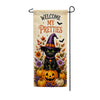 America Forever Welcome My Pretties Black Cat Halloween Garden Banner Flag