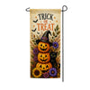 America Forever Trick or Treat Stacked Pumpkins Halloween Garden Banner Flag