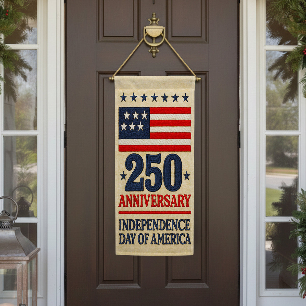 250th Anniversary Independence Day of America Garden Banner Flag