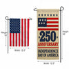 250th Anniversary Independence Day of America Garden Banner Flag