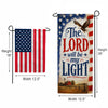 Patriotic Lord Will Be My Light Garden Banner Flag