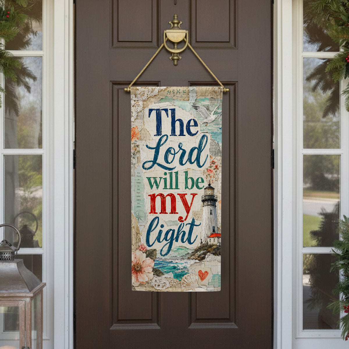 The Lord Will Be My Light Banner Garden Flag
