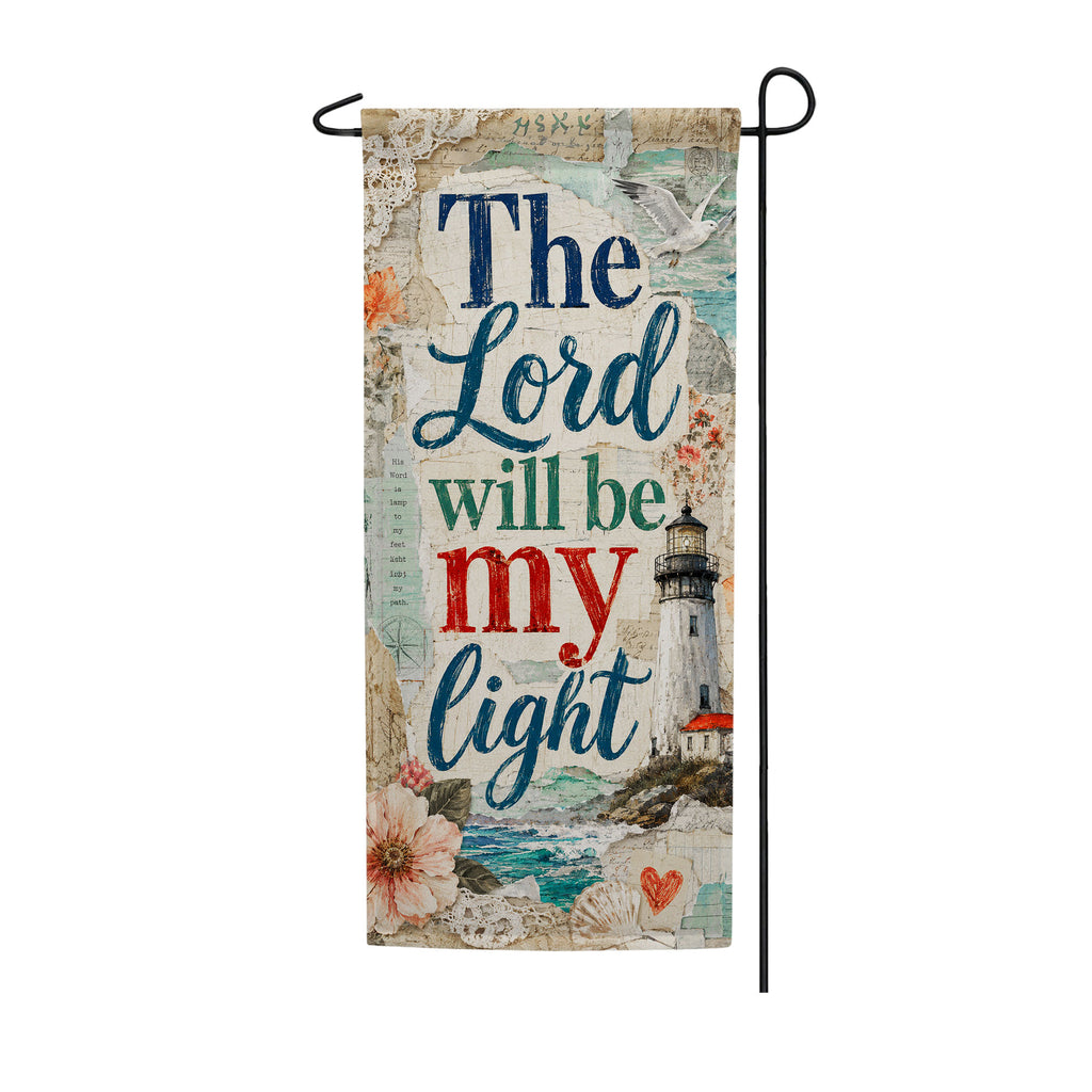 The Lord Will Be My Light Banner Garden Flag