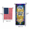 Stained Glass Lord Will Be My Light Garden Banner Flag